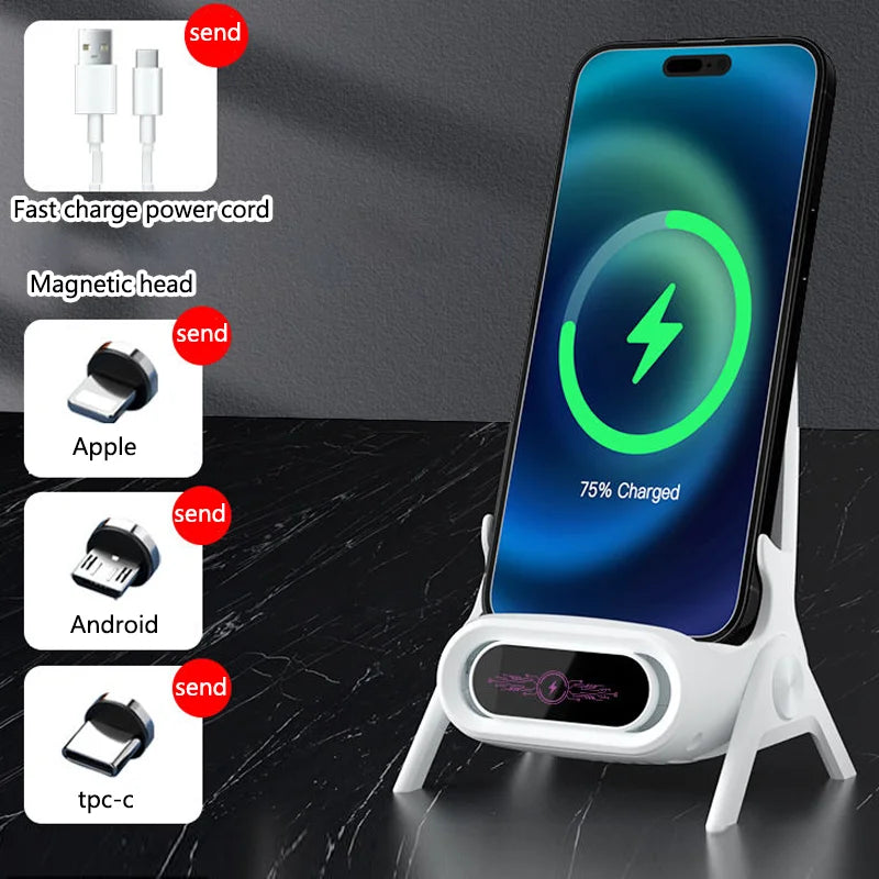 Mini Chair 3-in-1 Cordless Fast Charger Stand
