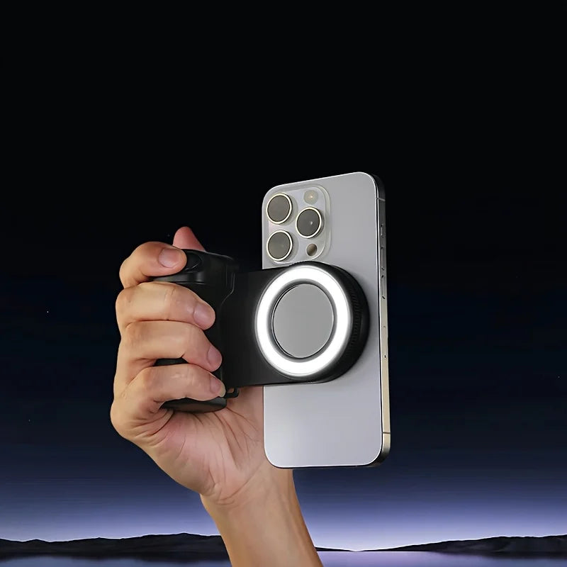 MagSafe Bluetooth Selfie Grip with Fill Light & Stabilizer