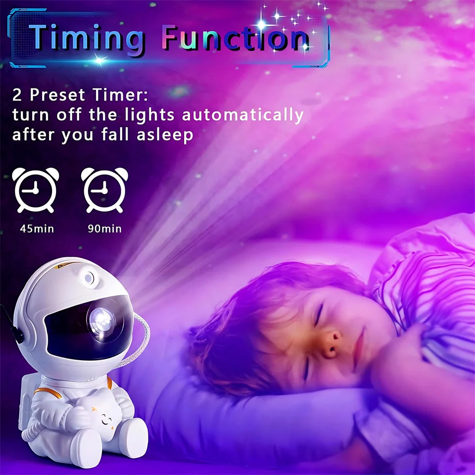 ๐ Astronaut Galaxy Star Projector Night Light