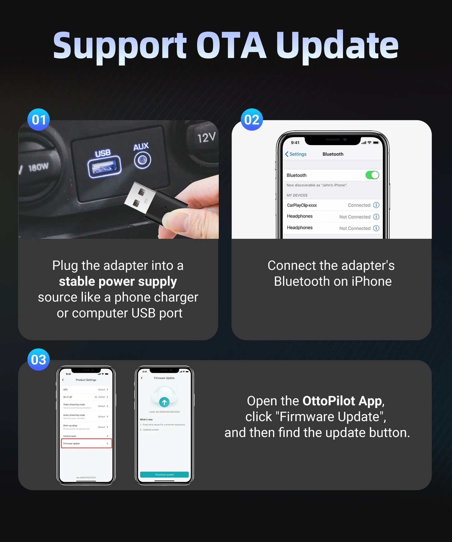 CarPlay Freedom: Wireless Adapter with Display