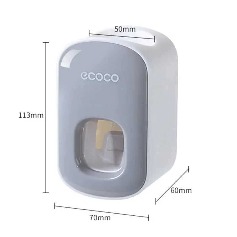 Hands-Free Automatic Toothpaste Dispenser & Holder Set