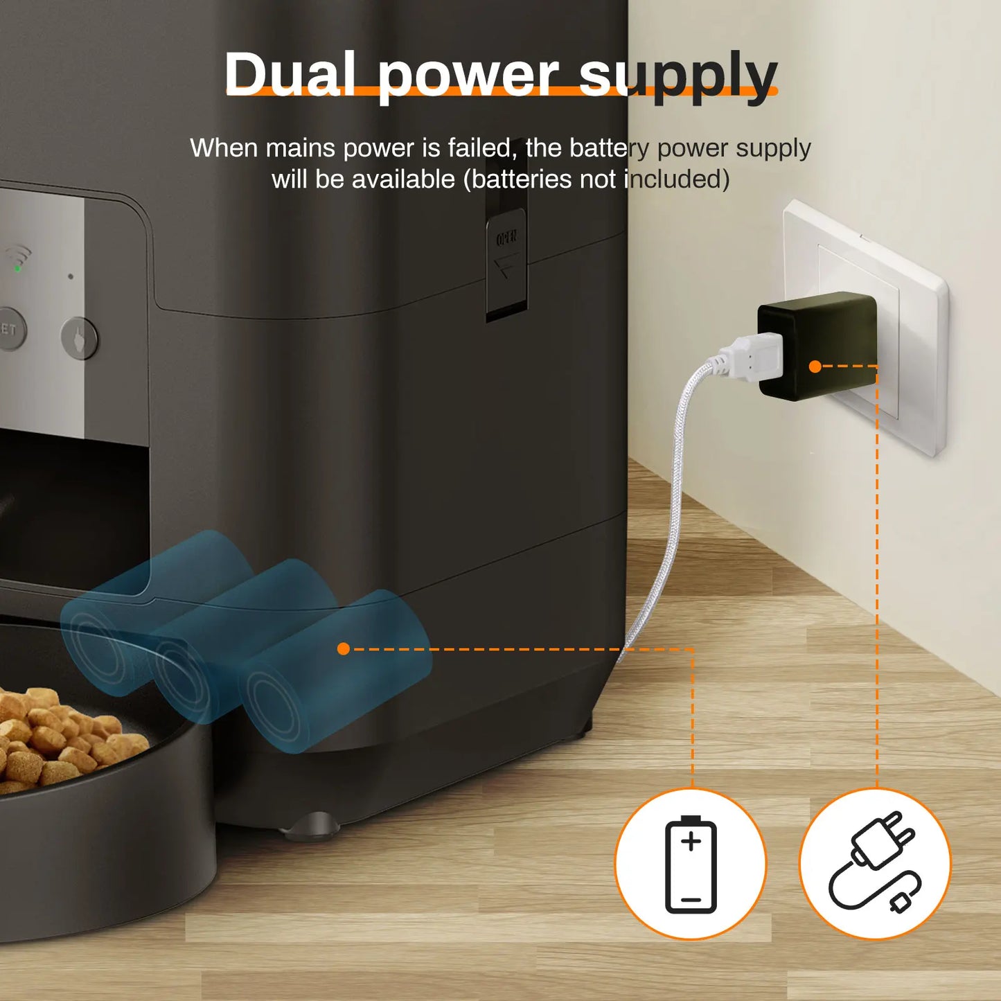 Smart Pet Feeder – Timed Cat & Dog Dispenser