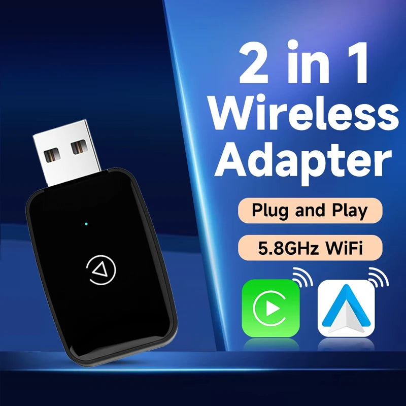 Wireless CarPlay & Android Auto – Plug & Play Freedom