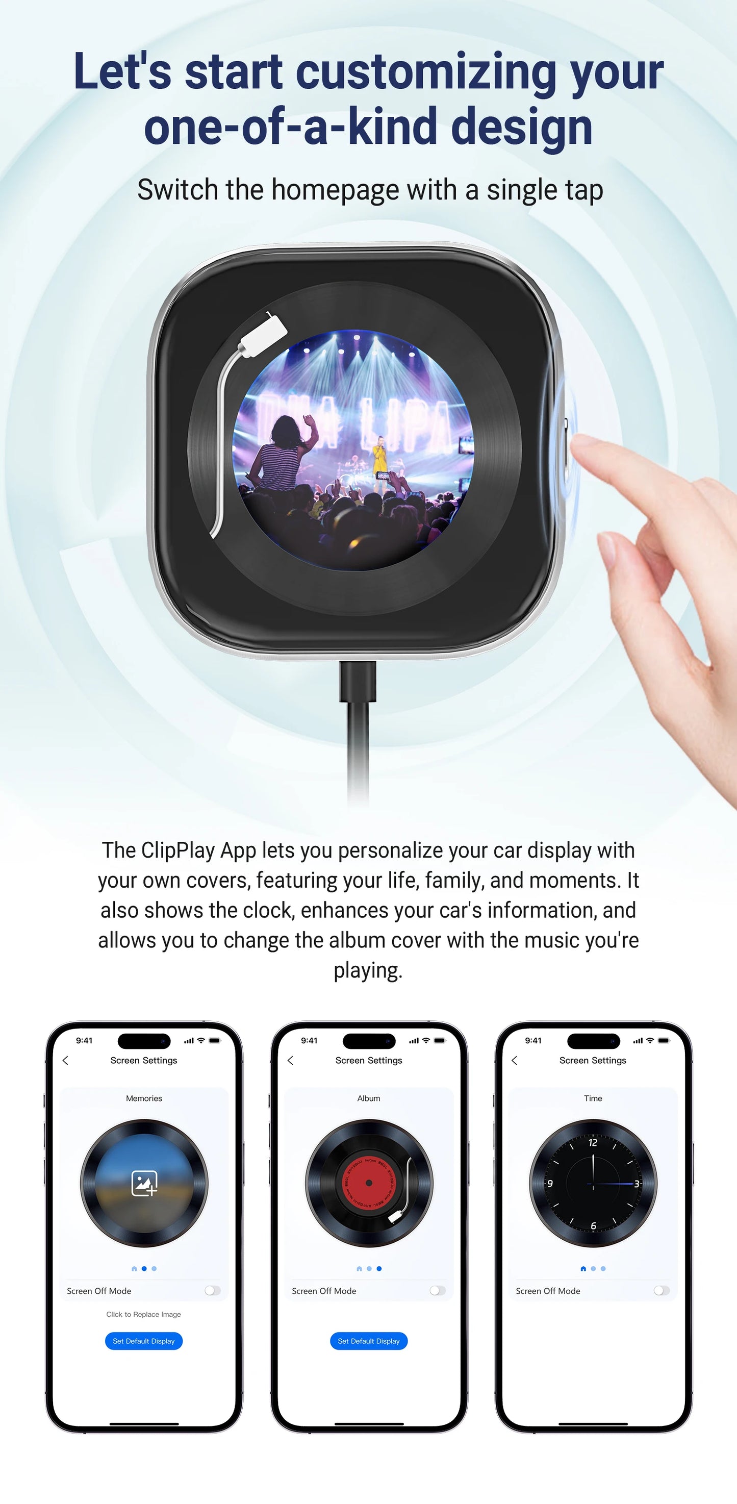 CarPlay Freedom: Wireless Adapter with Display