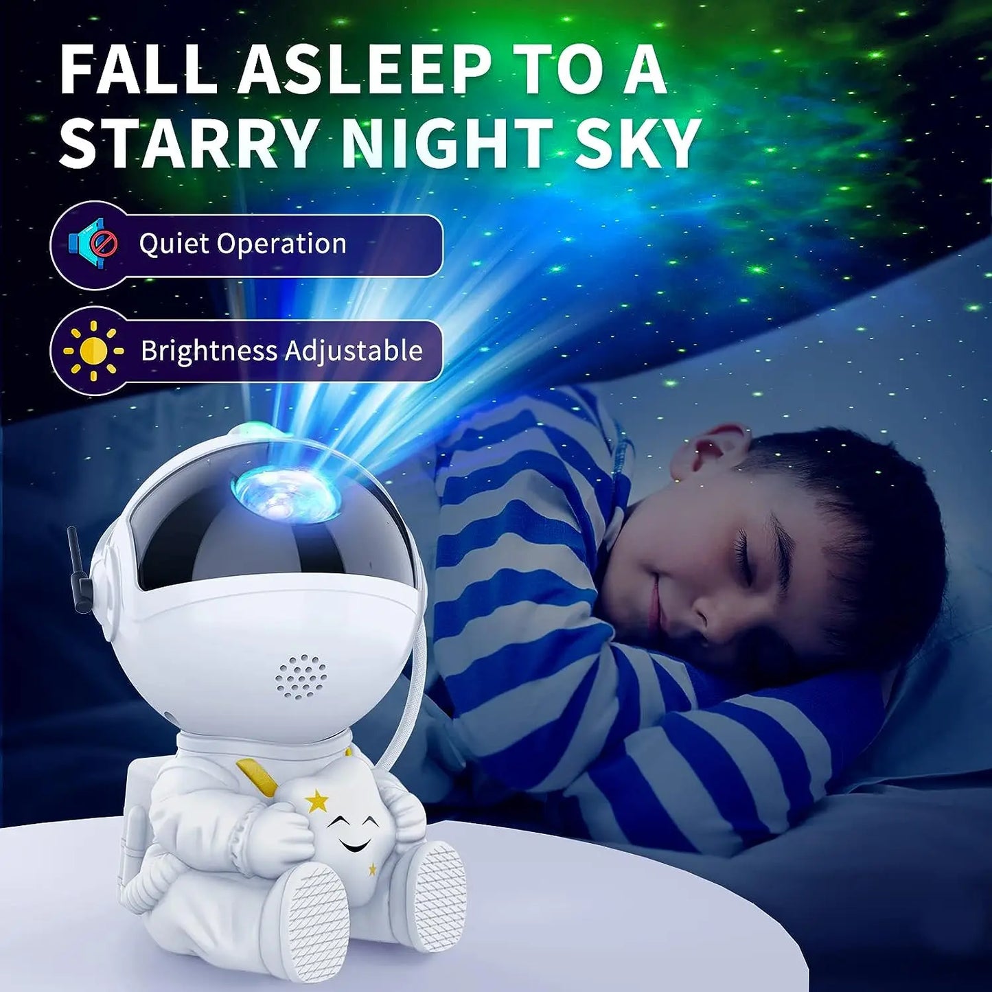 ๐ Astronaut Galaxy Star Projector Night Light