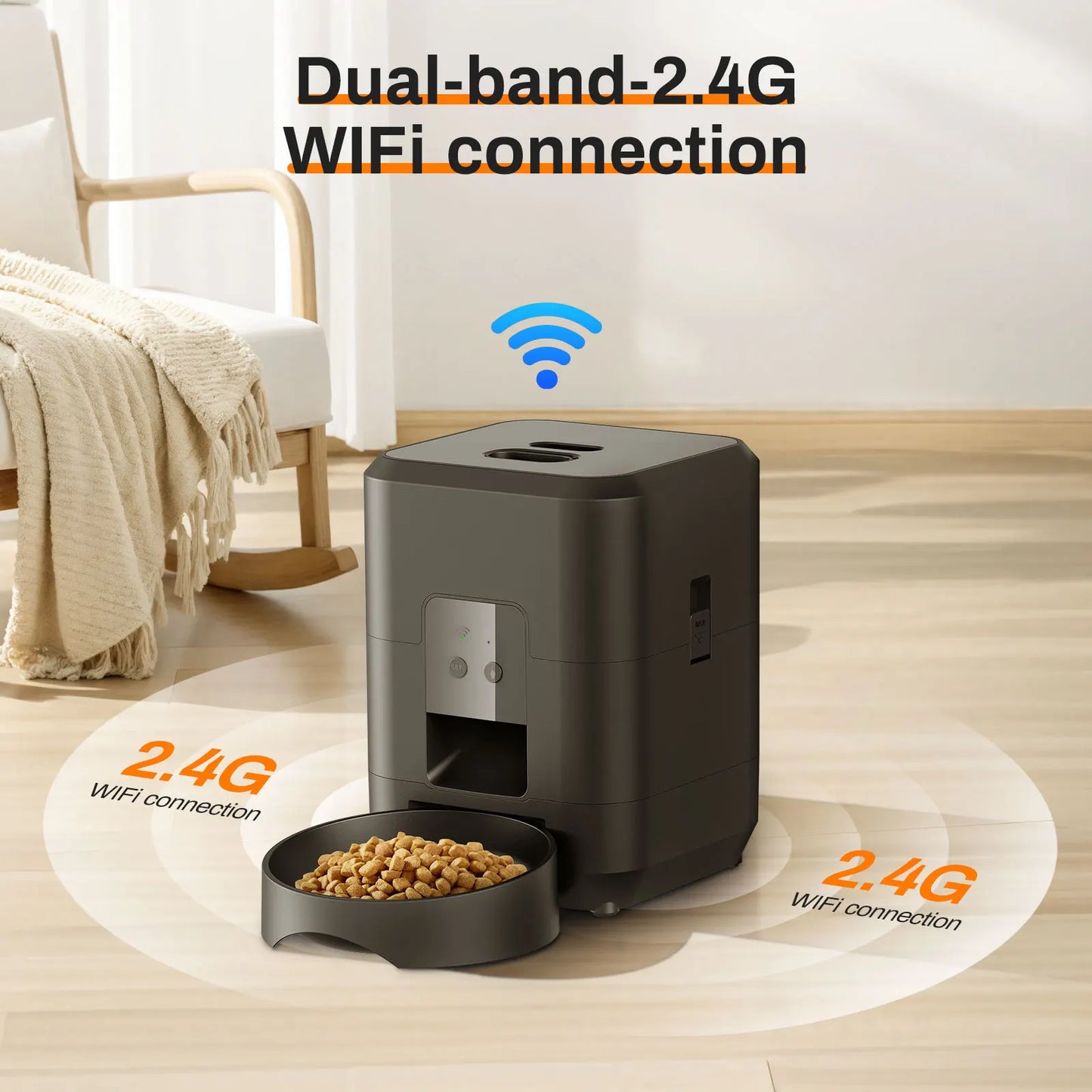 Smart Pet Feeder – Timed Cat & Dog Dispenser