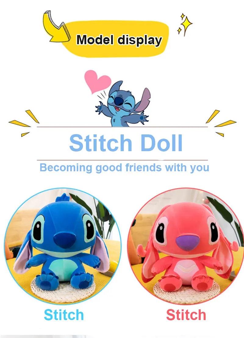 Giant Lilo & Stitch Plush – Soft Hug Pillow Toy