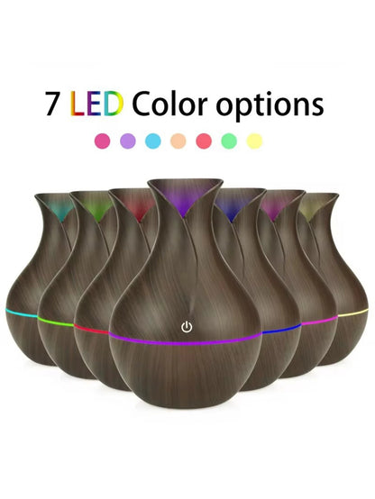 Ultrasonic Essential Oil Humidifier – Quiet LED Aroma Maker
