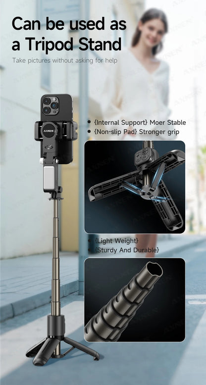 AXNEN Q19 AI Gimbal – 360° Face Tracking with Fill Light