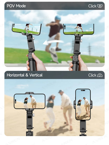 AXNEN Q19 AI Gimbal – 360° Face Tracking with Fill Light