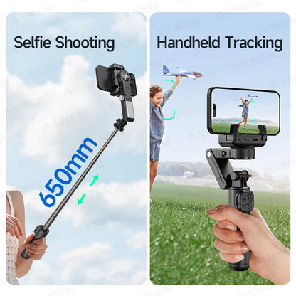 AXNEN Q19 AI Gimbal – 360° Face Tracking with Fill Light
