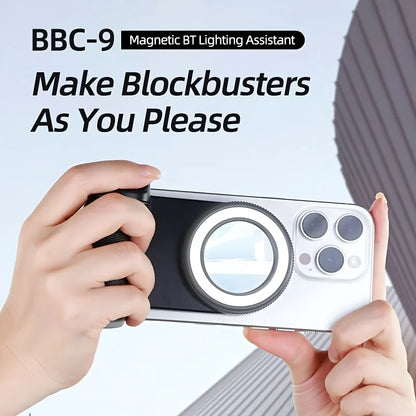 MagSafe Bluetooth Selfie Grip with Fill Light & Stabilizer