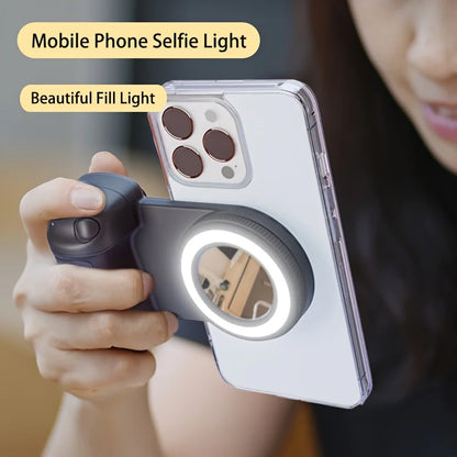 MagSafe Bluetooth Selfie Grip with Fill Light & Stabilizer