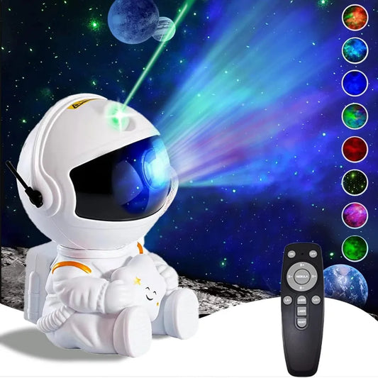 🌌 Astronaut Galaxy Star Projector Night Light