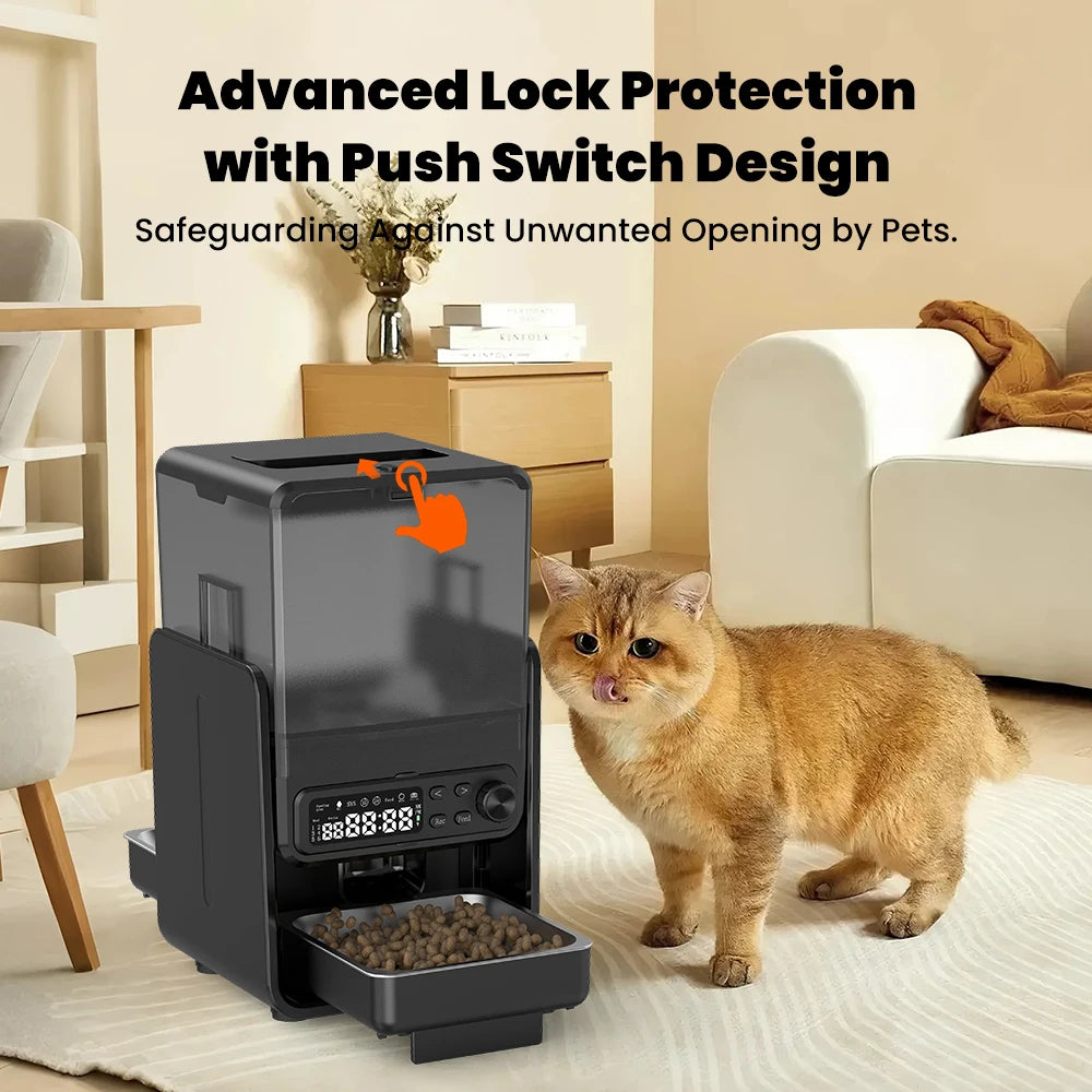 Smart Cat Feeder – 5L Automatic Dispenser with Voice Recorder