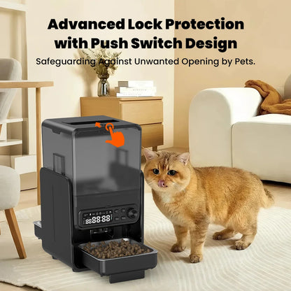 Smart Cat Feeder – 5L Automatic Dispenser with Voice Recorder