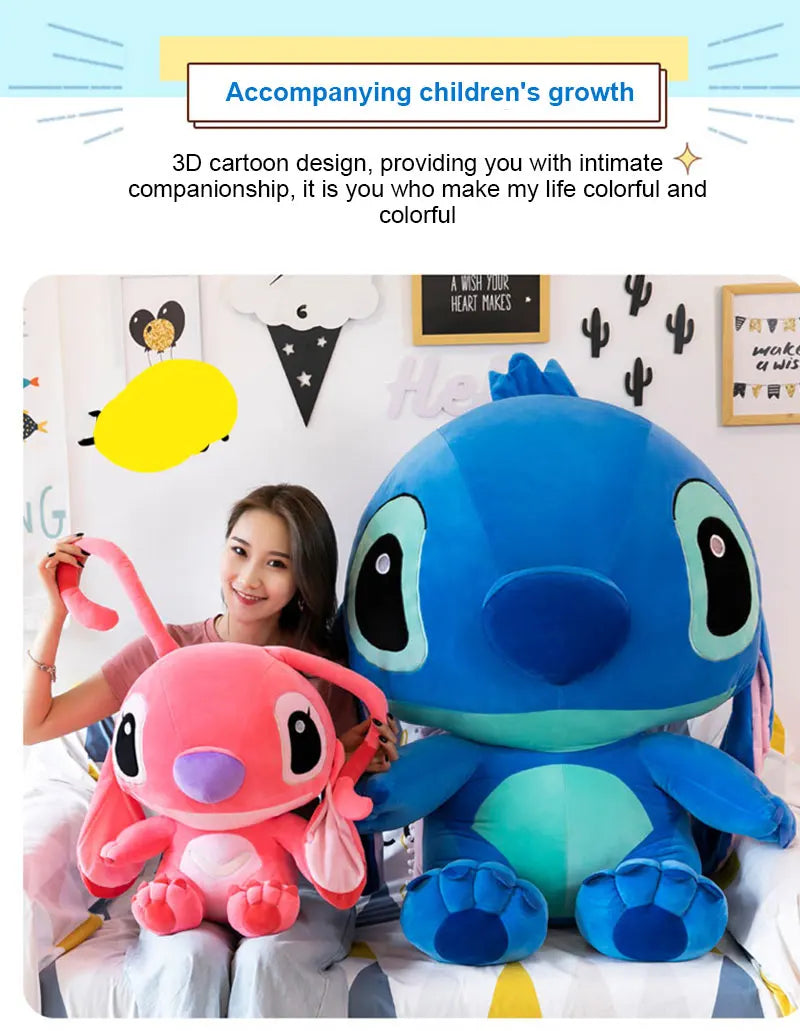 Giant Lilo & Stitch Plush – Soft Hug Pillow Toy
