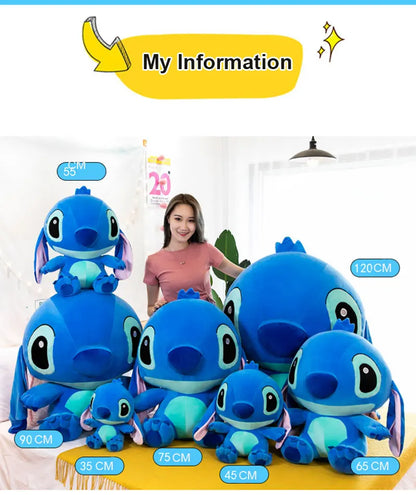 Giant Lilo & Stitch Plush – Soft Hug Pillow Toy
