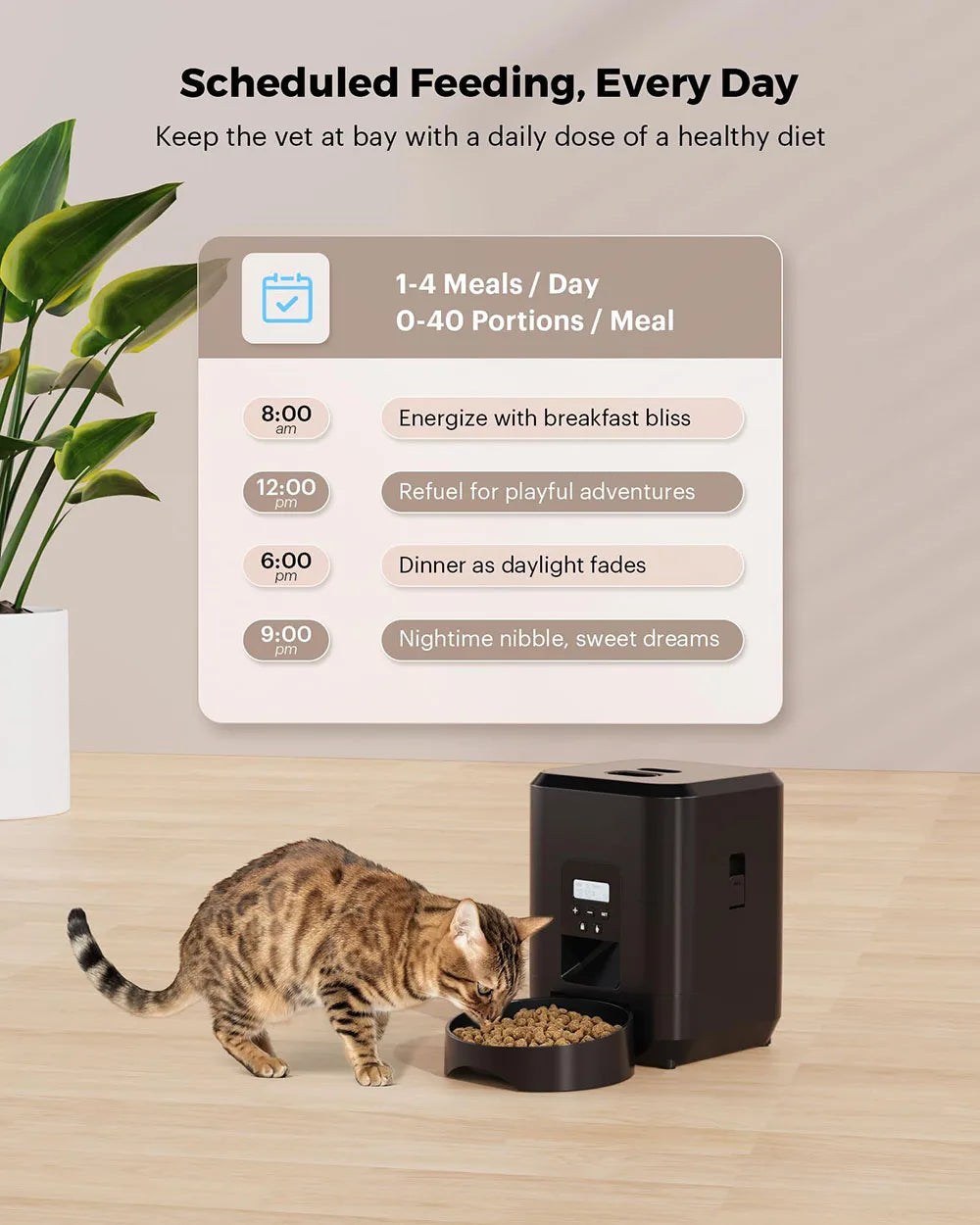 Smart Pet Feeder – Timed Cat & Dog Dispenser