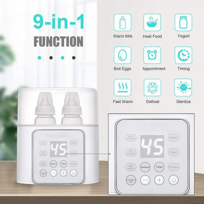 ThermoBub™ – 6-in-1 Baby Bottle Warmer & Steriliser with Temp Control