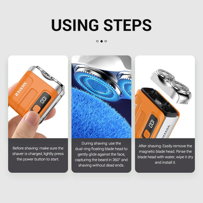 Mini Electric Shaver - Portable Travel & Home Use