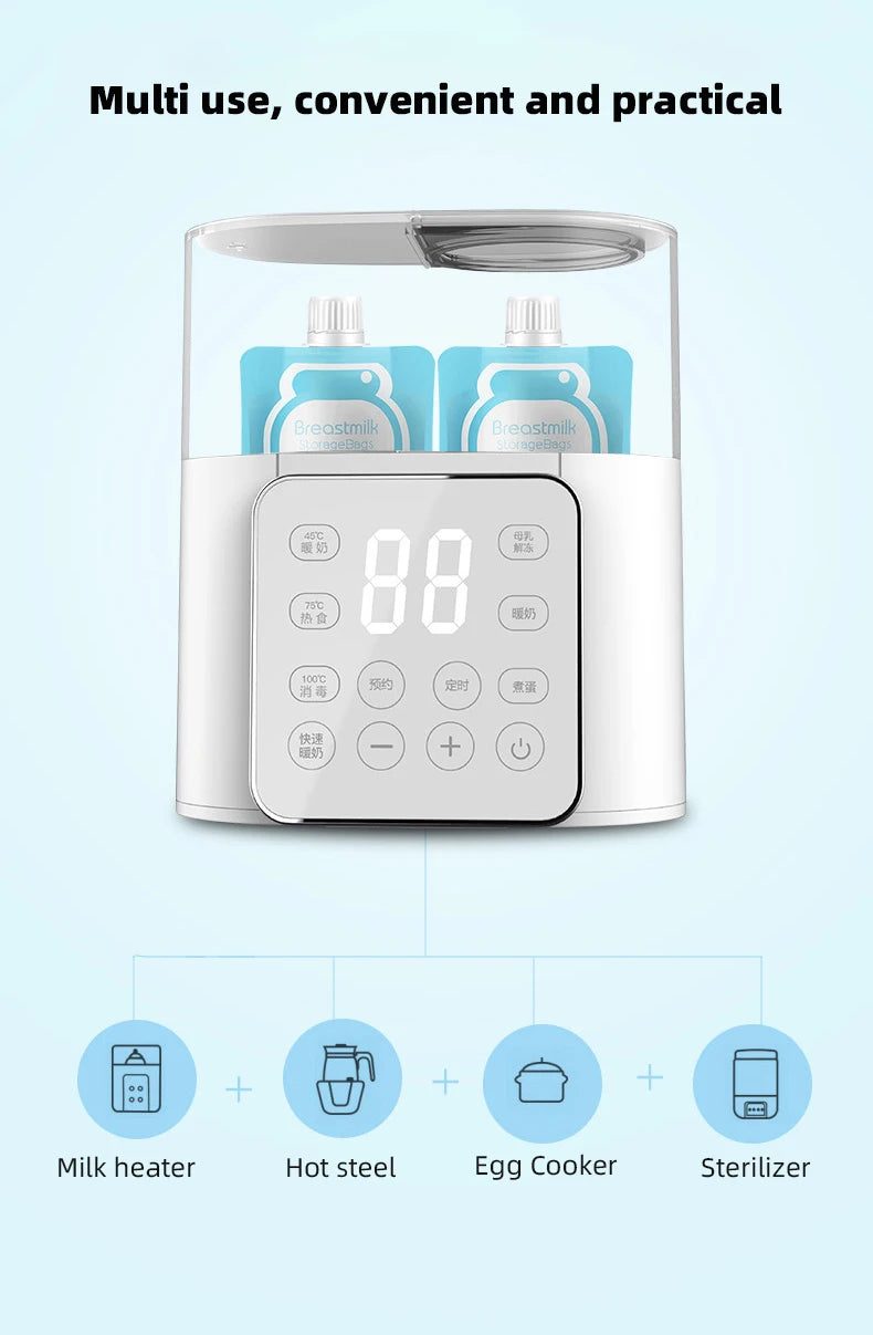 ThermoBub™ – 6-in-1 Baby Bottle Warmer & Steriliser with Temp Control