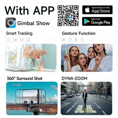 AXNEN Q19 AI Gimbal – 360° Face Tracking with Fill Light