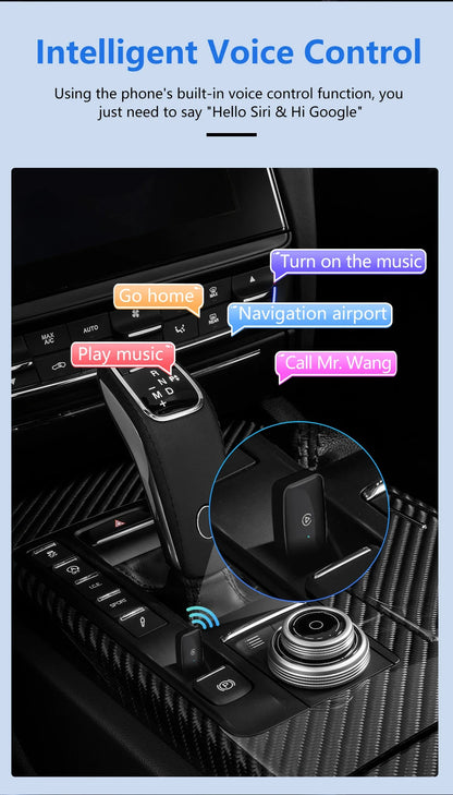 Wireless CarPlay & Android Auto – Plug & Play Freedom