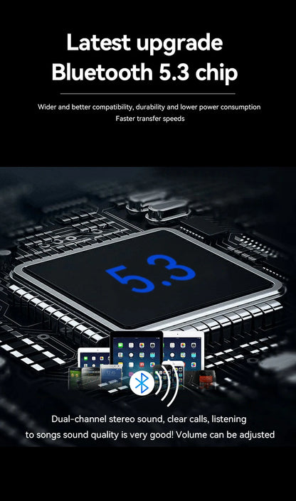 LAXASFIT 2025 New Men's Smart Glasses Women's Bluetooth Glasses Voice Call Control Music UV Polarized Sunglasses