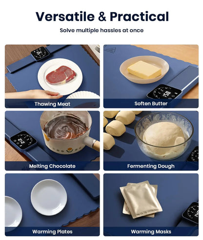 WarmServe Buffet Heating Mat – Party Tray Warmer with Timer 🥘🎉