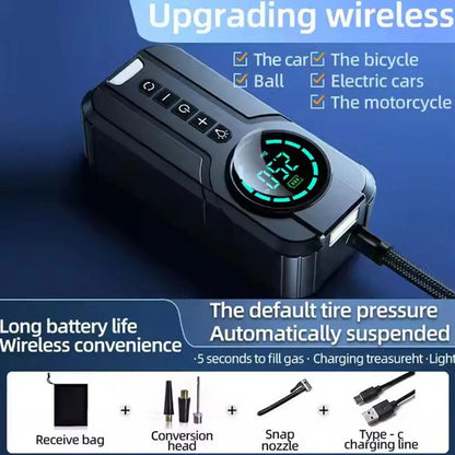 Portable High-Power Tyre Pump – Fast Inflation Anywhere 🔋