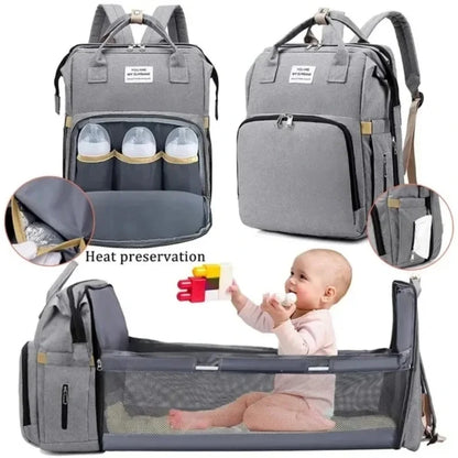 Large Capacity Diaper Backpack – Travel Feeding & Sleeping Bag