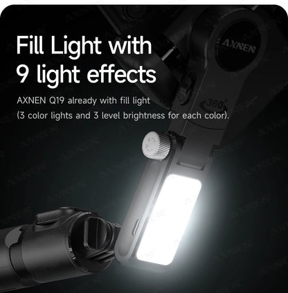 AXNEN Q19 AI Gimbal – 360° Face Tracking with Fill Light
