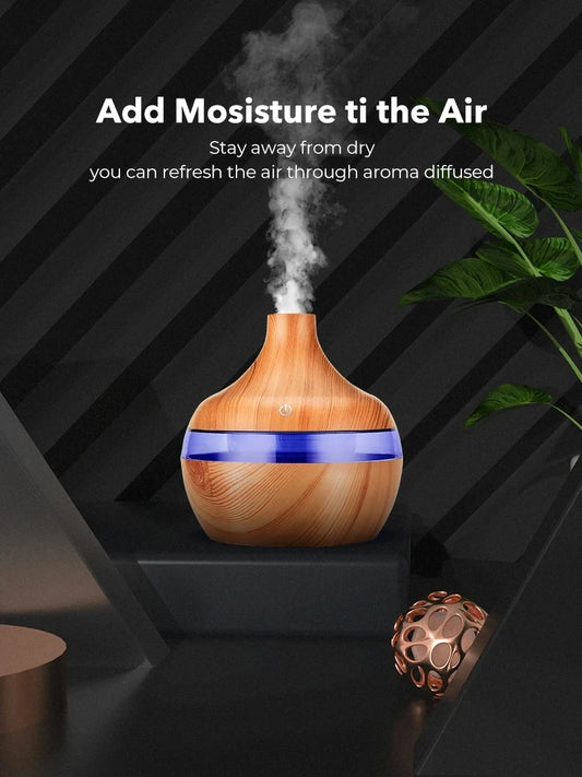 Aromatherapy Humidifier – Quiet Mist with LED Glow