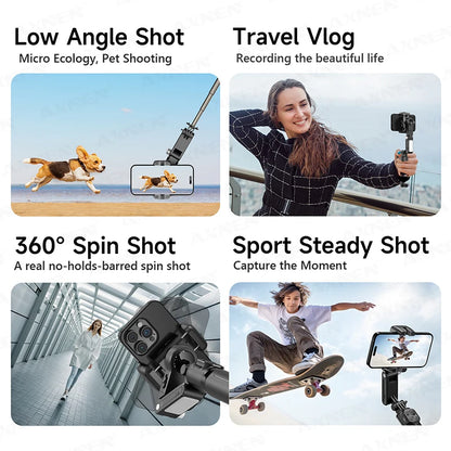 AXNEN Q19 AI Gimbal – 360° Face Tracking with Fill Light