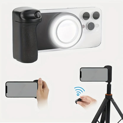 MagSafe Bluetooth Selfie Grip with Fill Light & Stabilizer