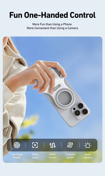 TELESIN Pro Phone Shooting Grip – Remote Control & Stable Shots 🚀