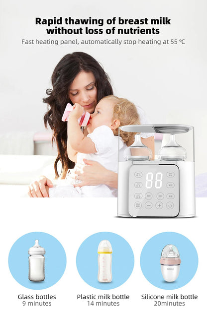ThermoBub™ – 6-in-1 Baby Bottle Warmer & Steriliser with Temp Control