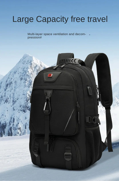 Expandable Travel & Laptop Backpack with USB Charging Port
