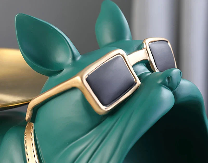 French Bulldog Resin Statue – Chic Storage Dish Decor 🐶✨
