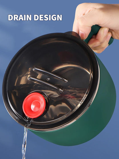 Portable Stainless Bowl with Lid – Perfect Instant Noodle Partner 🥢