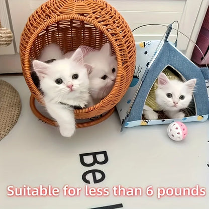 Luxury Cat Basket – Cozy & Stylish