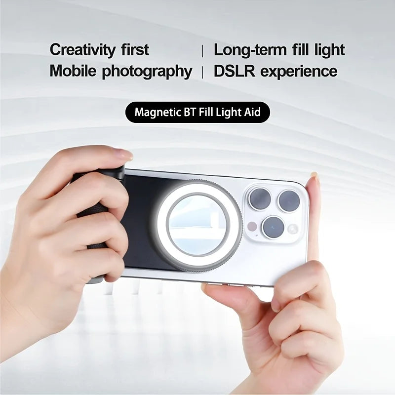 MagSafe Bluetooth Selfie Grip with Fill Light & Stabilizer