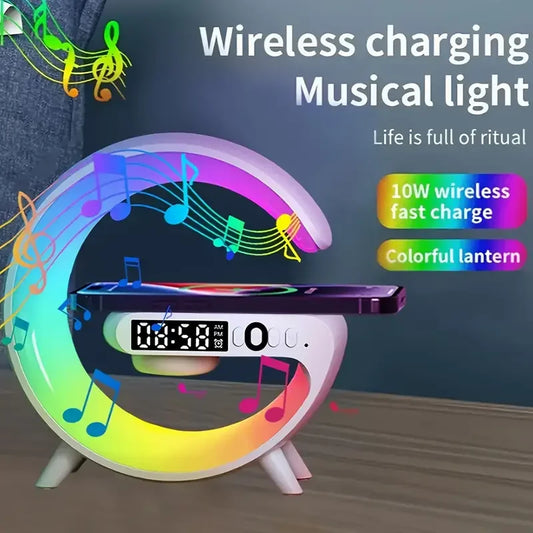 Fast Charging Station with Night Light & Music