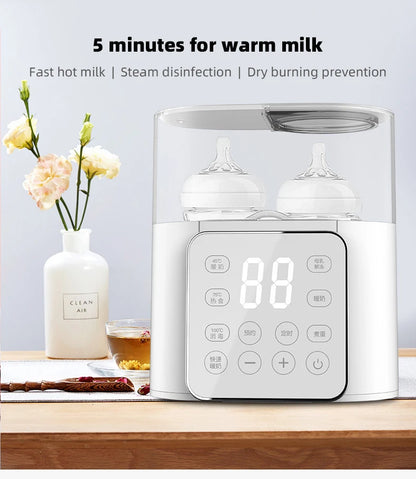 ThermoBub™ – 6-in-1 Baby Bottle Warmer & Steriliser with Temp Control