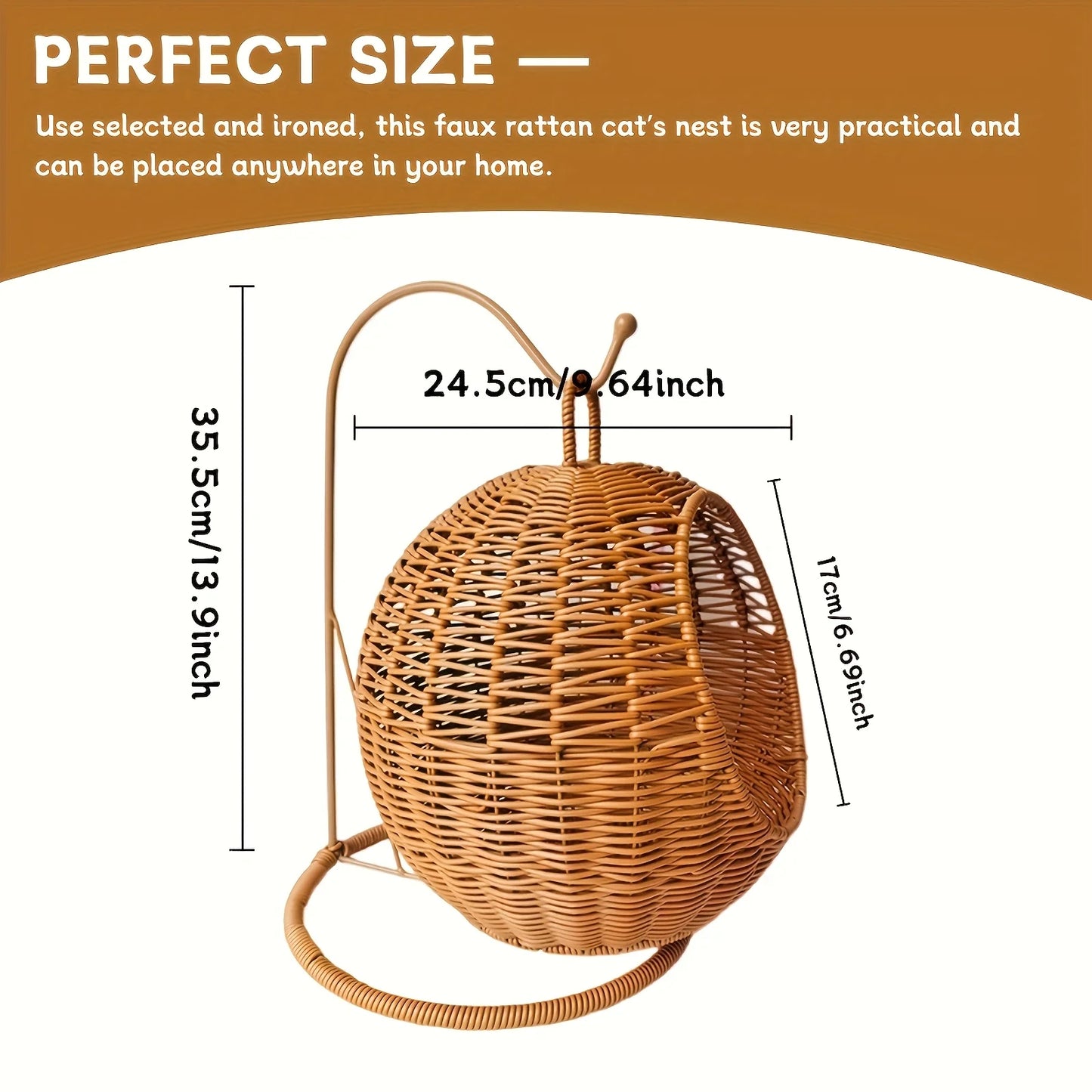 Luxury Cat Basket – Cozy & Stylish