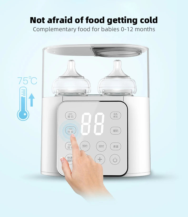 ThermoBub™ – 6-in-1 Baby Bottle Warmer & Steriliser with Temp Control