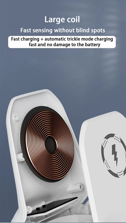 Mini Chair 3-in-1 Cordless Fast Charger Stand