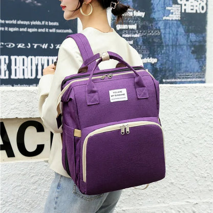 Large Capacity Diaper Backpack – Travel Feeding & Sleeping Bag