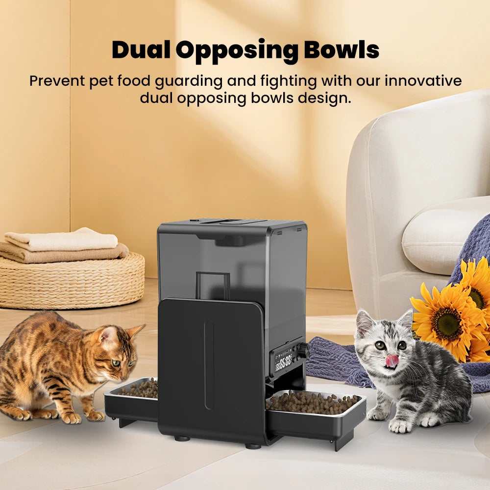 Smart Cat Feeder – 5L Automatic Dispenser with Voice Recorder